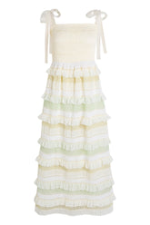 Sugar Coated Shirred Maxi Dress